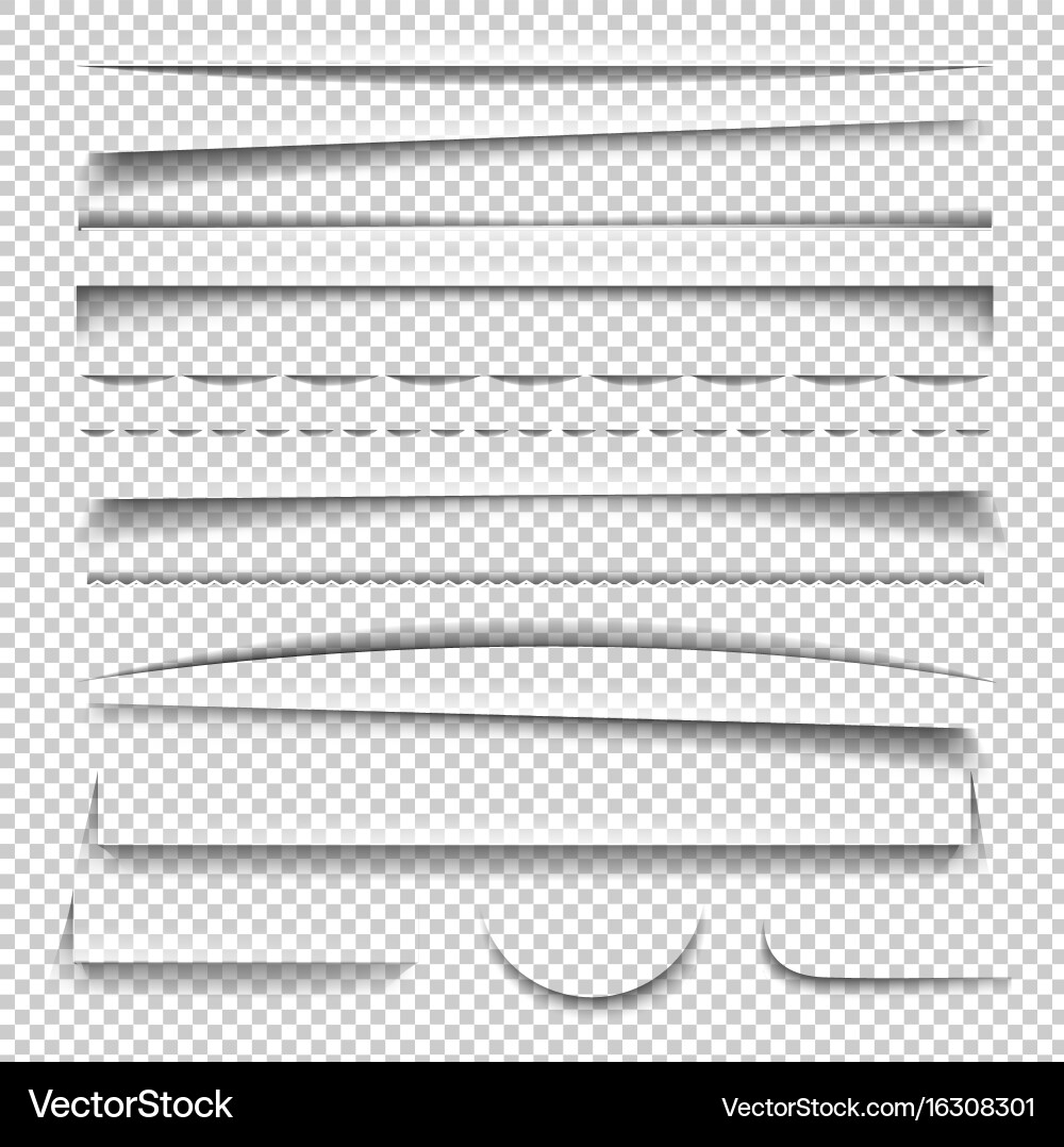 Shadow Layer Set Vector Image