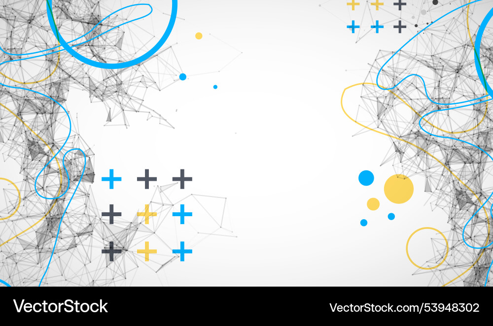 Abstract polygonal background with connecting Abstract polygonal background with connecting vector image