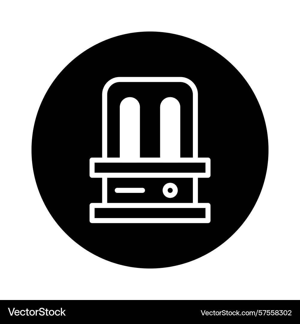 Abstract representation of a stylish table lamp Vector Image