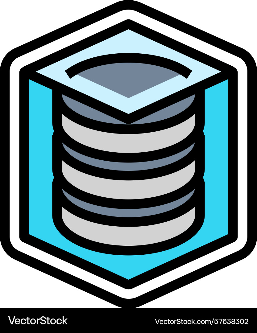 Built storage color icon vector image