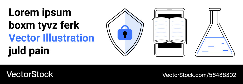 Digital security learning and science Digital security learning and science vector image