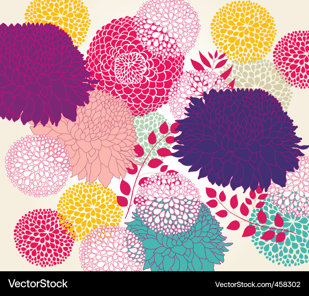 Floral Wallpaper Pattern vector image