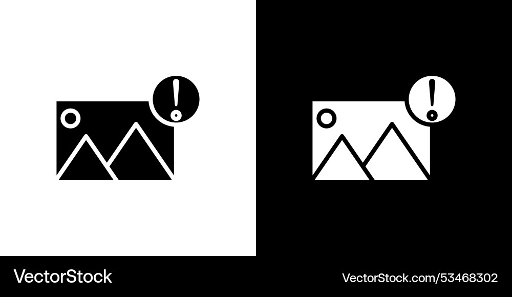 Image error icon linear logo isolated Image error icon linear logo isolated vector image