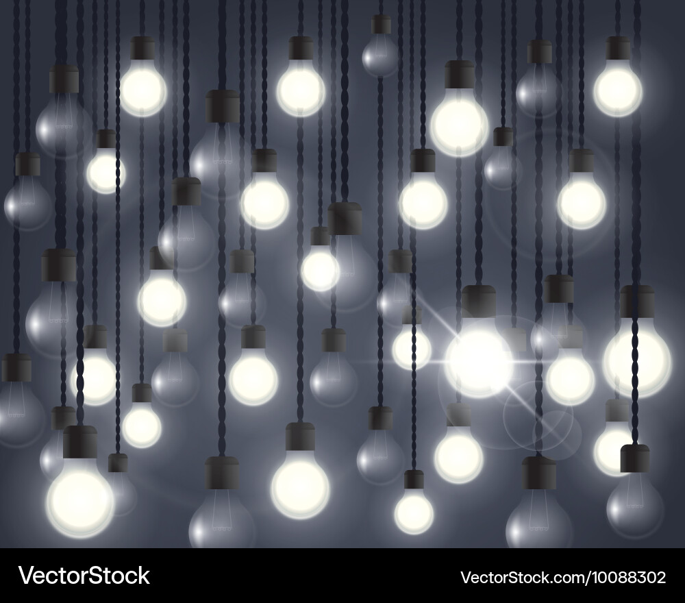 Lights bulb Royalty Free Vector Image - VectorStock