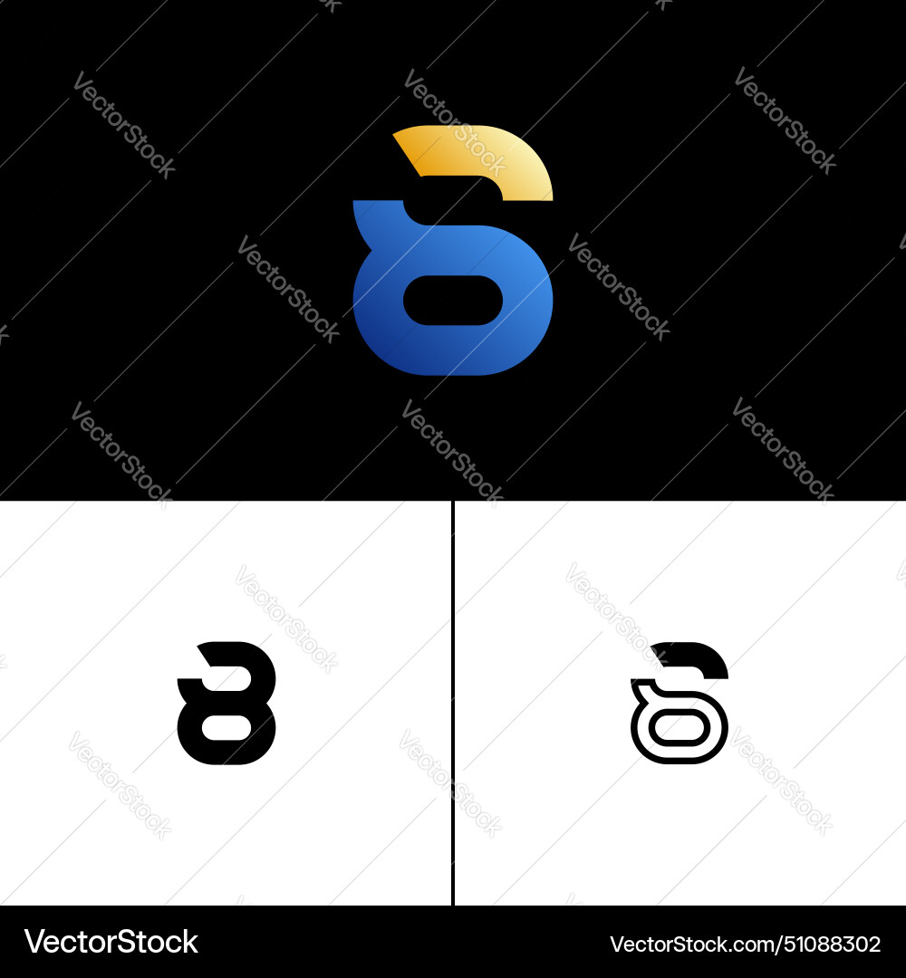 Number set alphabet tech font Number set alphabet tech font vector image