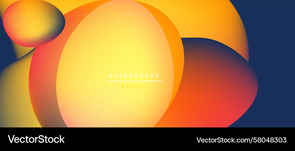 Abstract Colorful Overlapping Shapes Vector Image