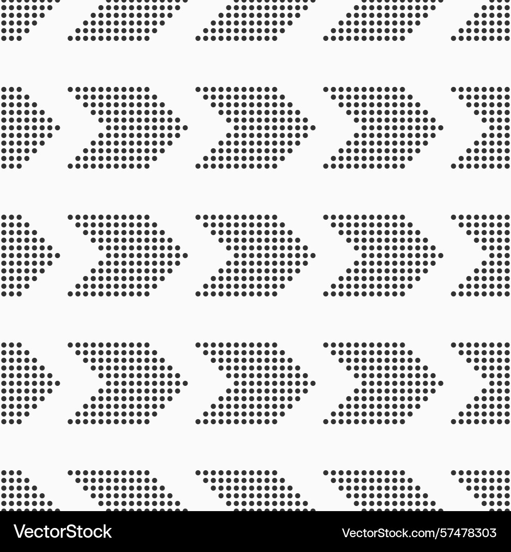 Abstract seamless pattern with dotted arrows Abstract seamless pattern with dotted arrows vector image