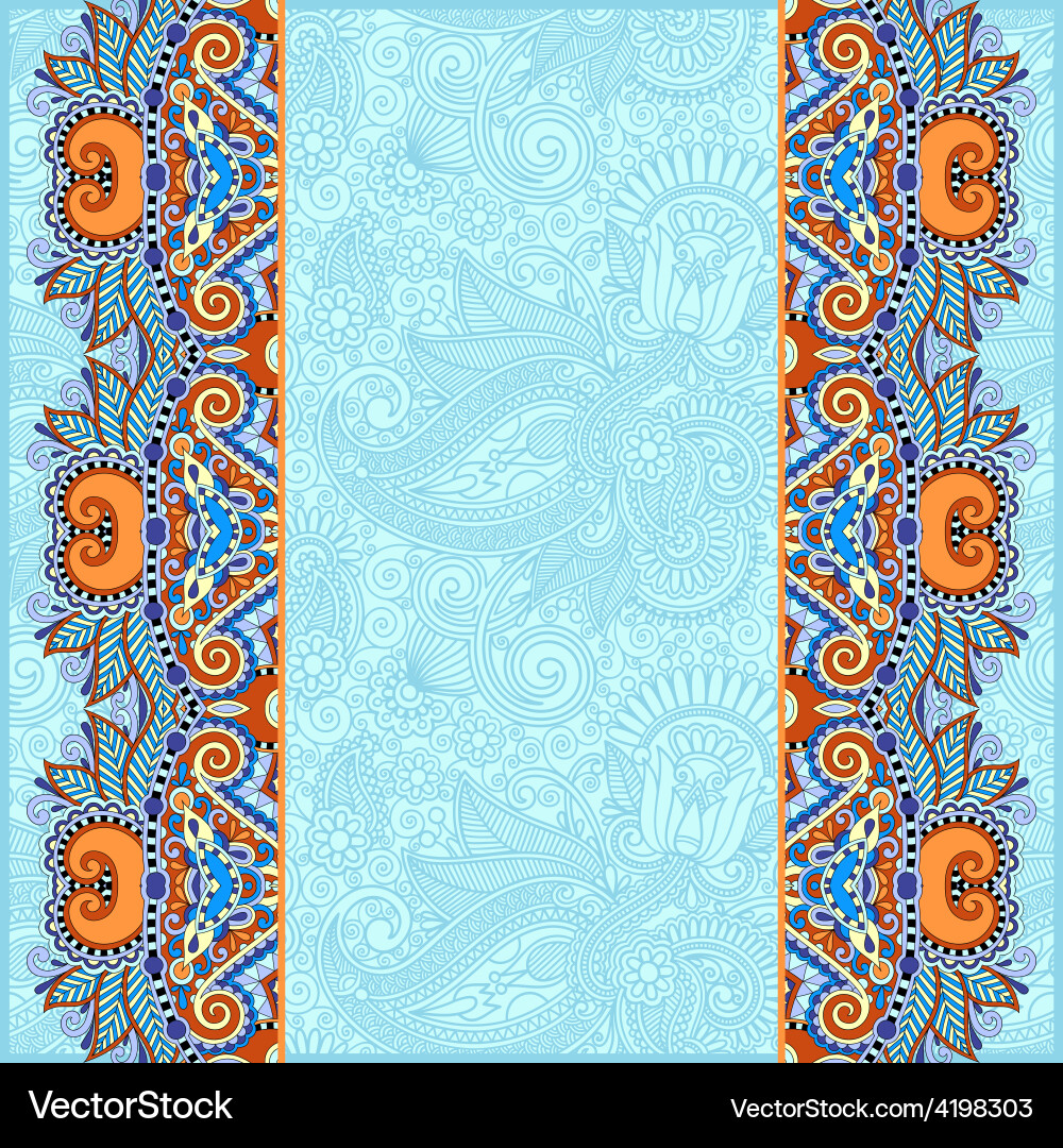 Background with flower ribbon stripe pattern Vector Image