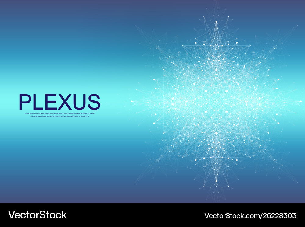 Fractal element with compounds lines and dots big Fractal element with compounds lines and dots big vector image