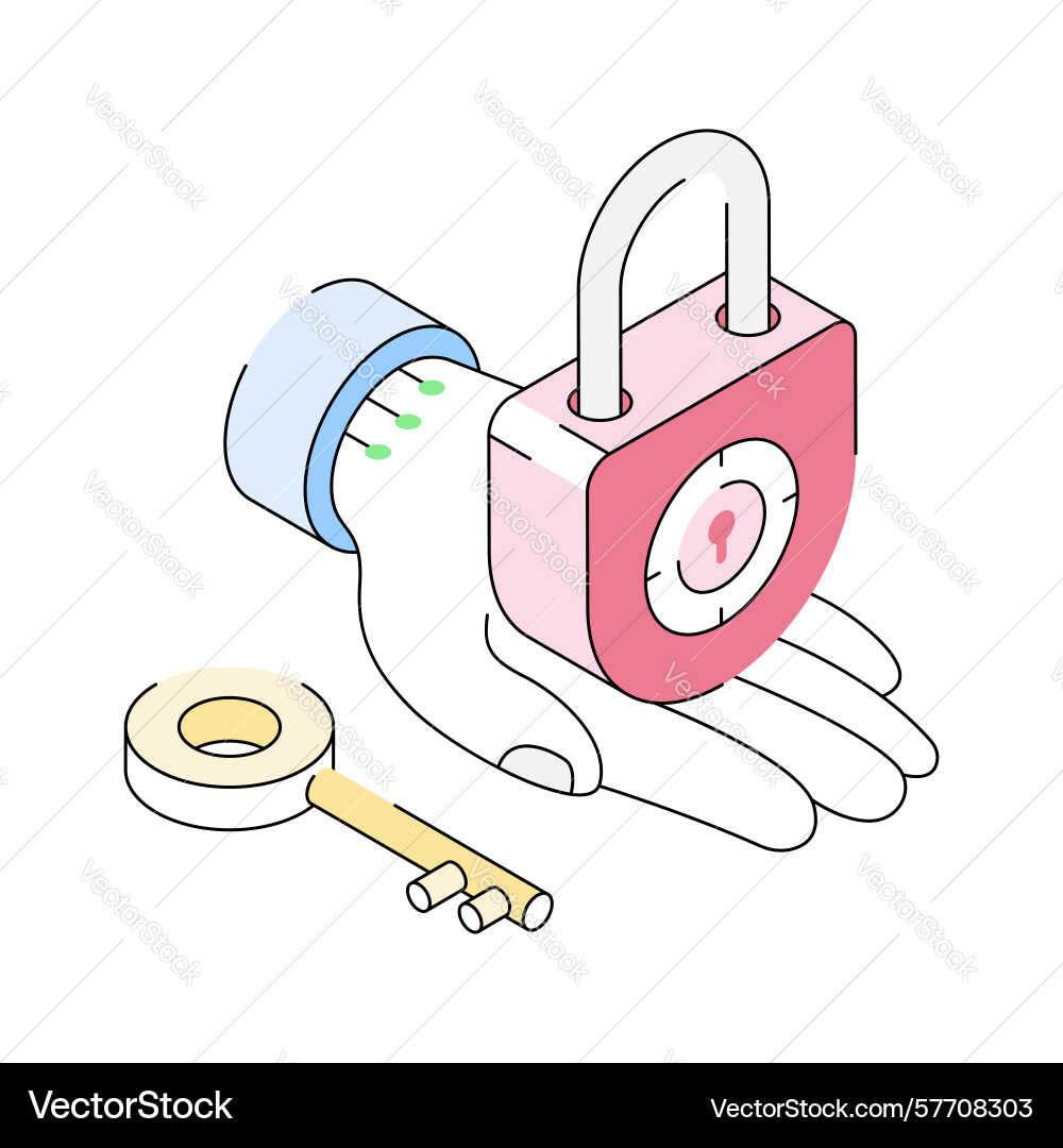 Lock access Vector Image