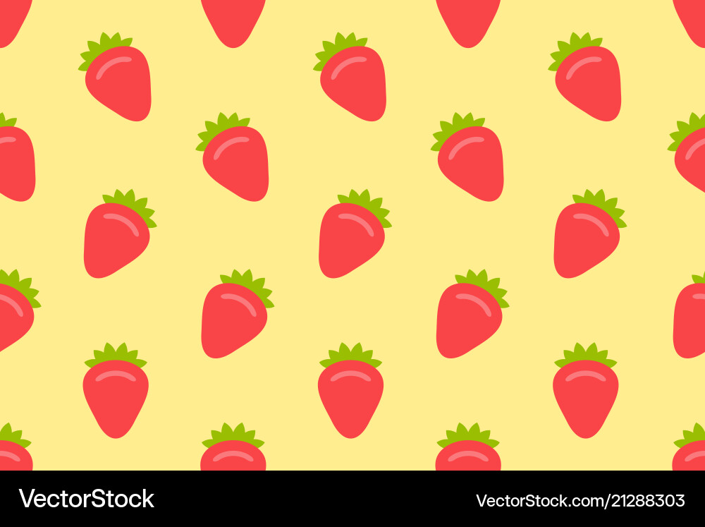 Seamless pattern with strawberry Seamless pattern with strawberry vector image