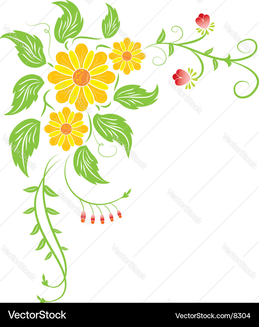 Delicate Floral Background Vector Image