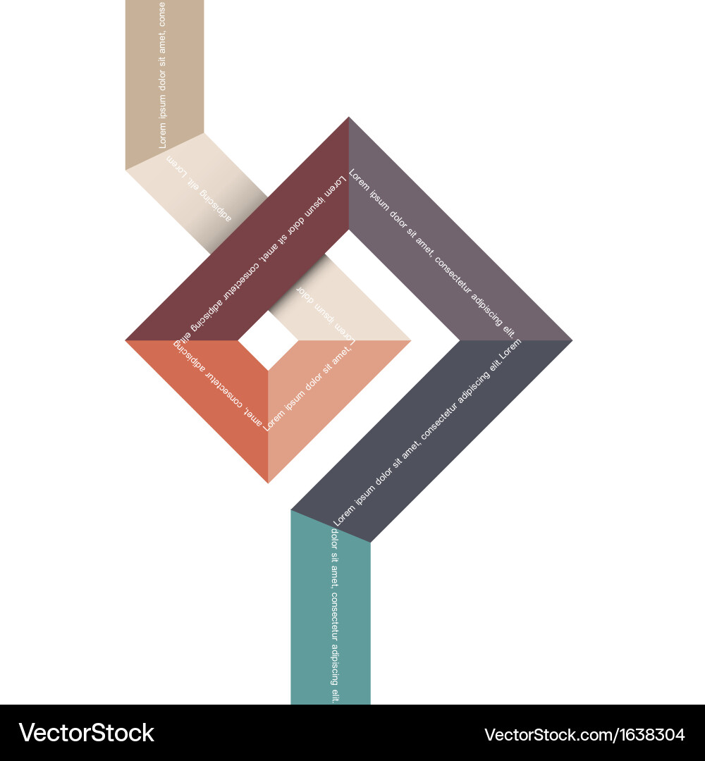 Geometric abstract shape for design vector image