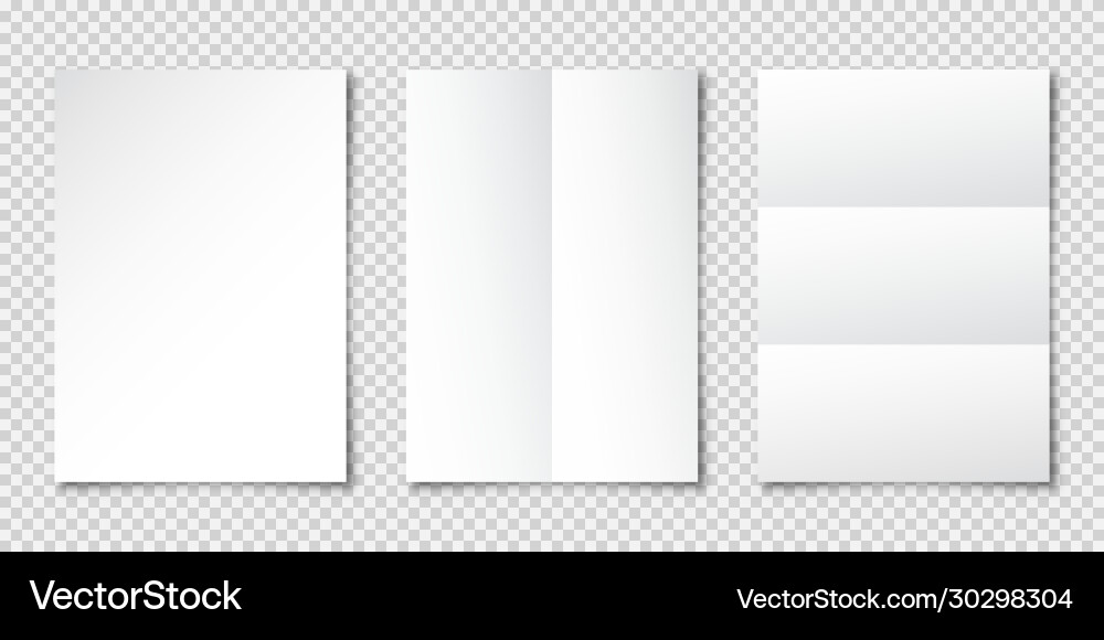 Realistic blank paper sheet with shadow in a4 Realistic blank paper sheet with shadow in a4 vector image