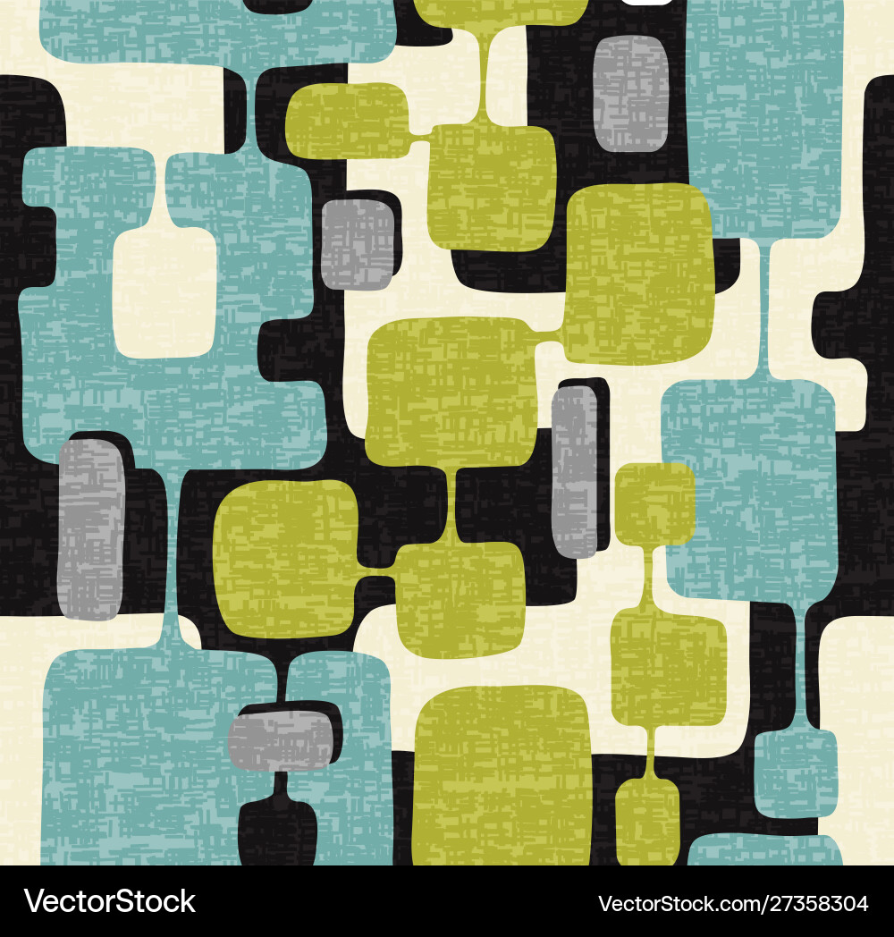 Retro Geometric Pattern - Rectangle Shapes vector image