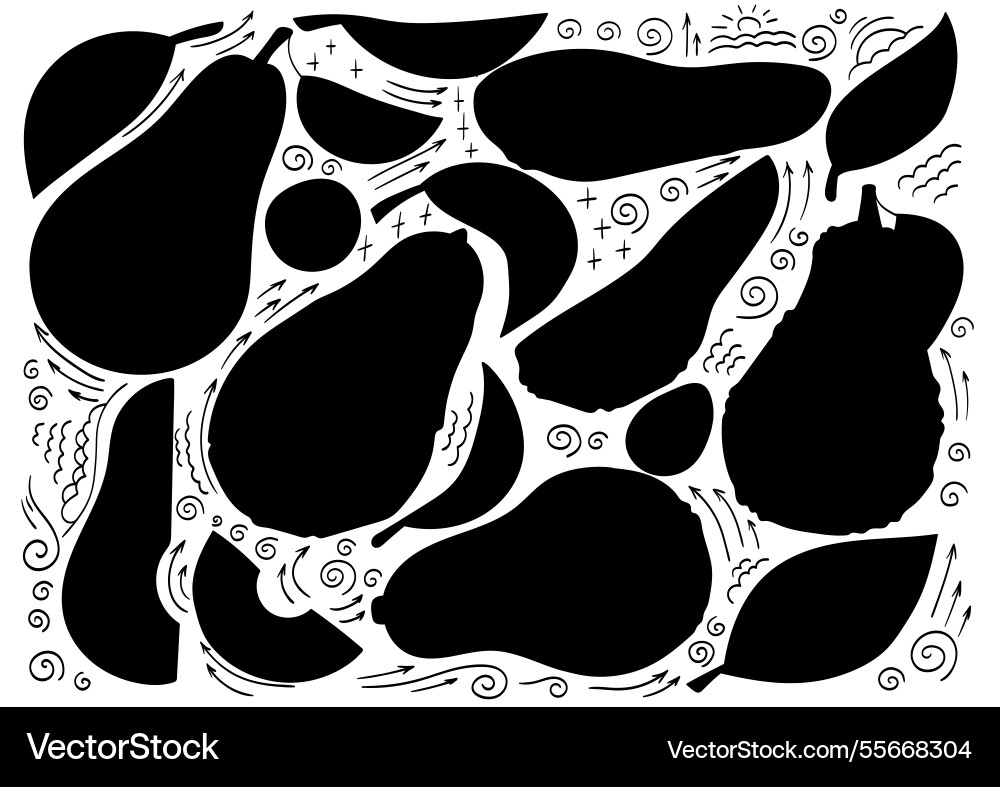 Set of color in hand draw style Vector Image