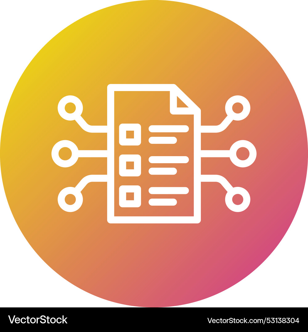 Smart contract icon design Vector Image