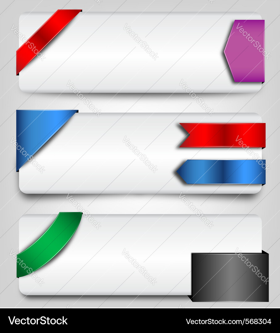 Web design elements Vector Image