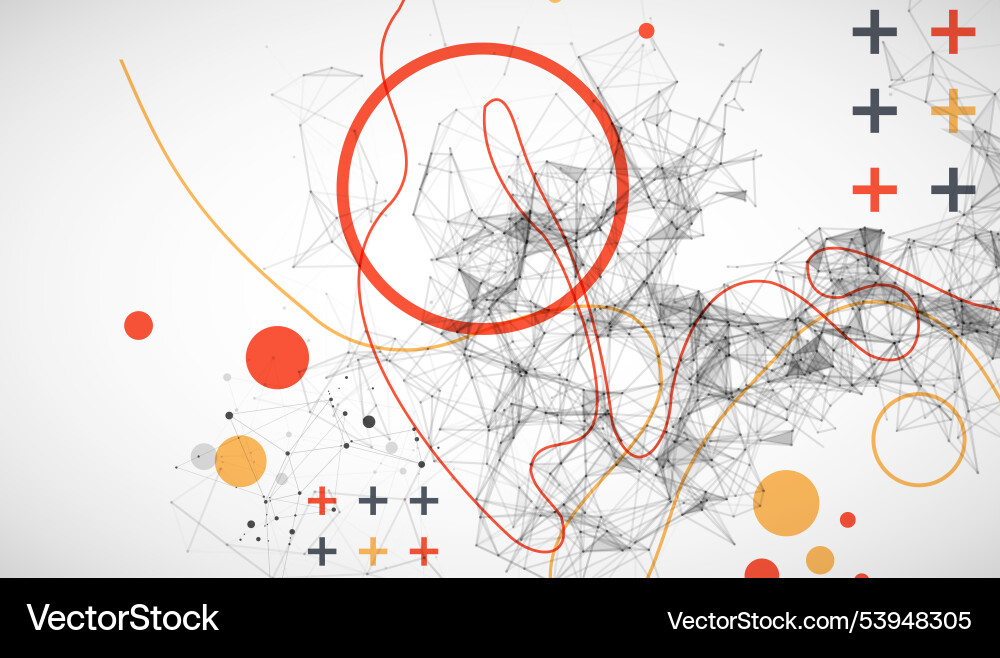 Abstract polygonal background with connecting Abstract polygonal background with connecting vector image