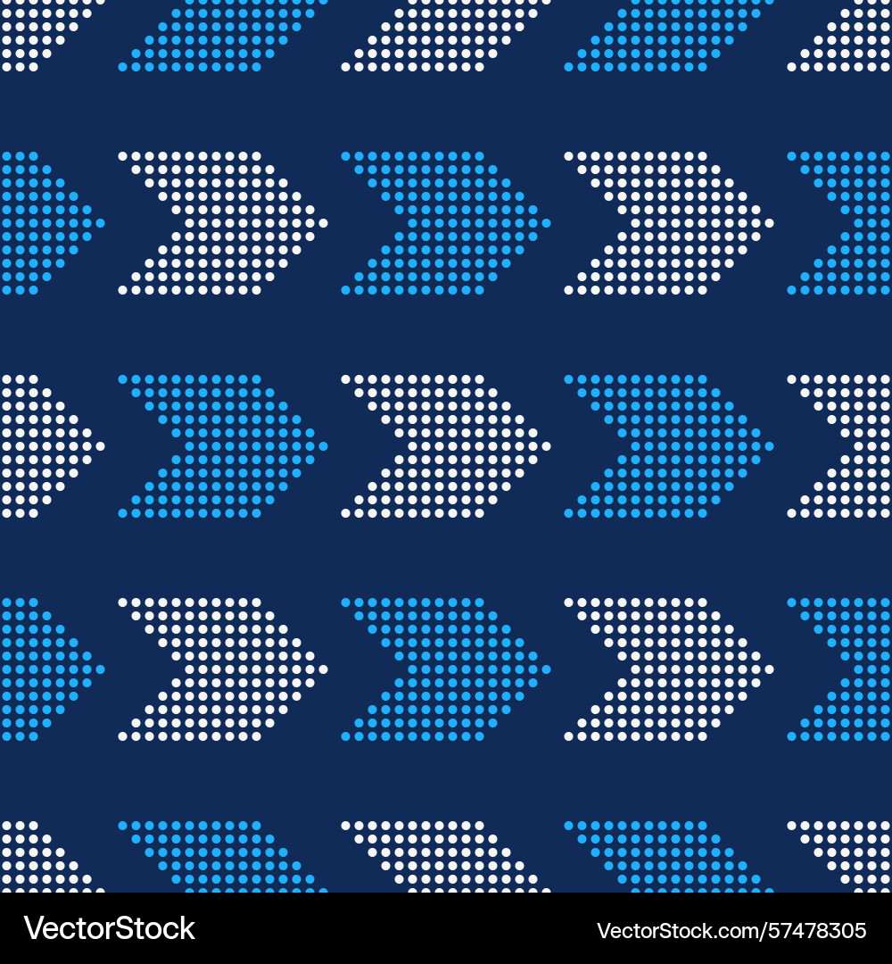 Abstract seamless pattern with dotted arrows Abstract seamless pattern with dotted arrows vector image