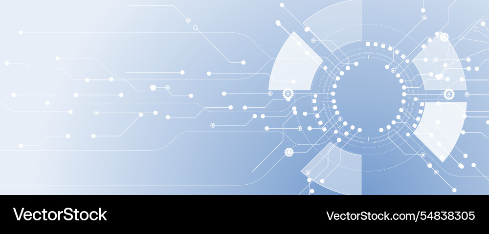 Abstract technology and science digital background Vector Image