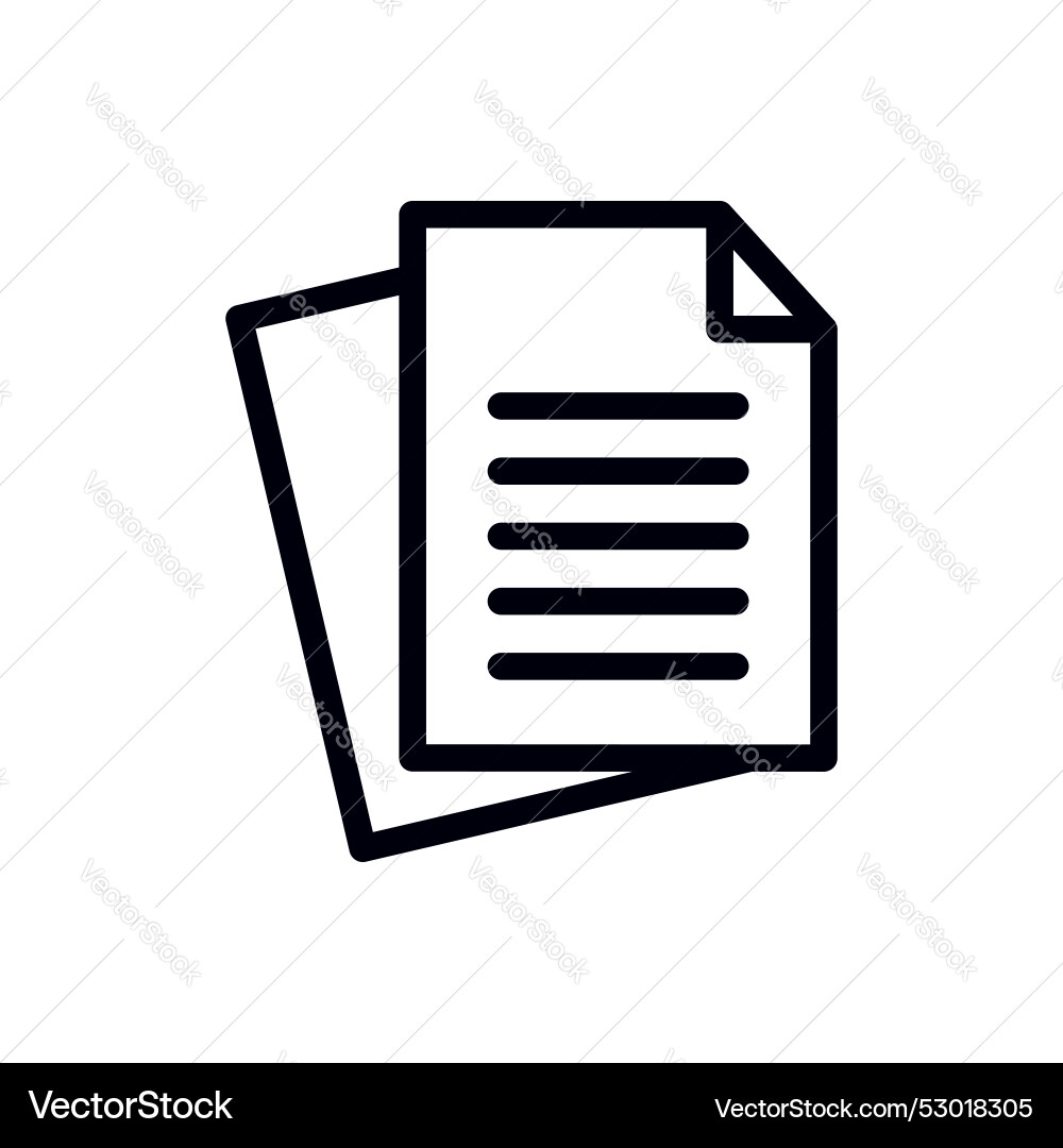 File icon set information document symbol paper File icon set information document symbol paper Vector Image