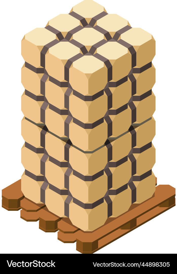 Garbage recycling stack composition Garbage recycling stack composition vector image