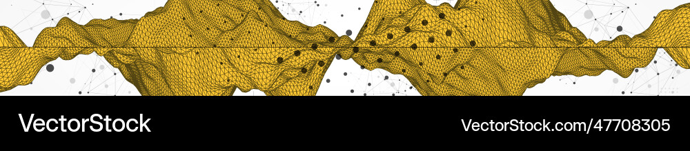 Modern Wireframe Abstract Background vector image
