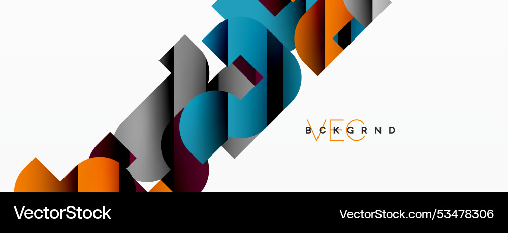 Abstract background colorful geometric curve Abstract background colorful geometric curve Vector Image