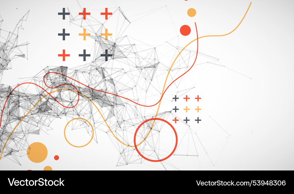 Abstract polygonal background with connecting Abstract polygonal background with connecting vector image