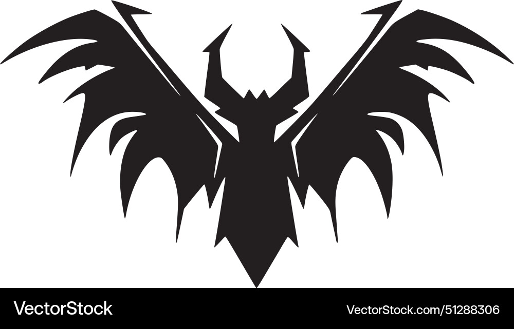 Bat - minimalist and simple silhouette Royalty Free Vector