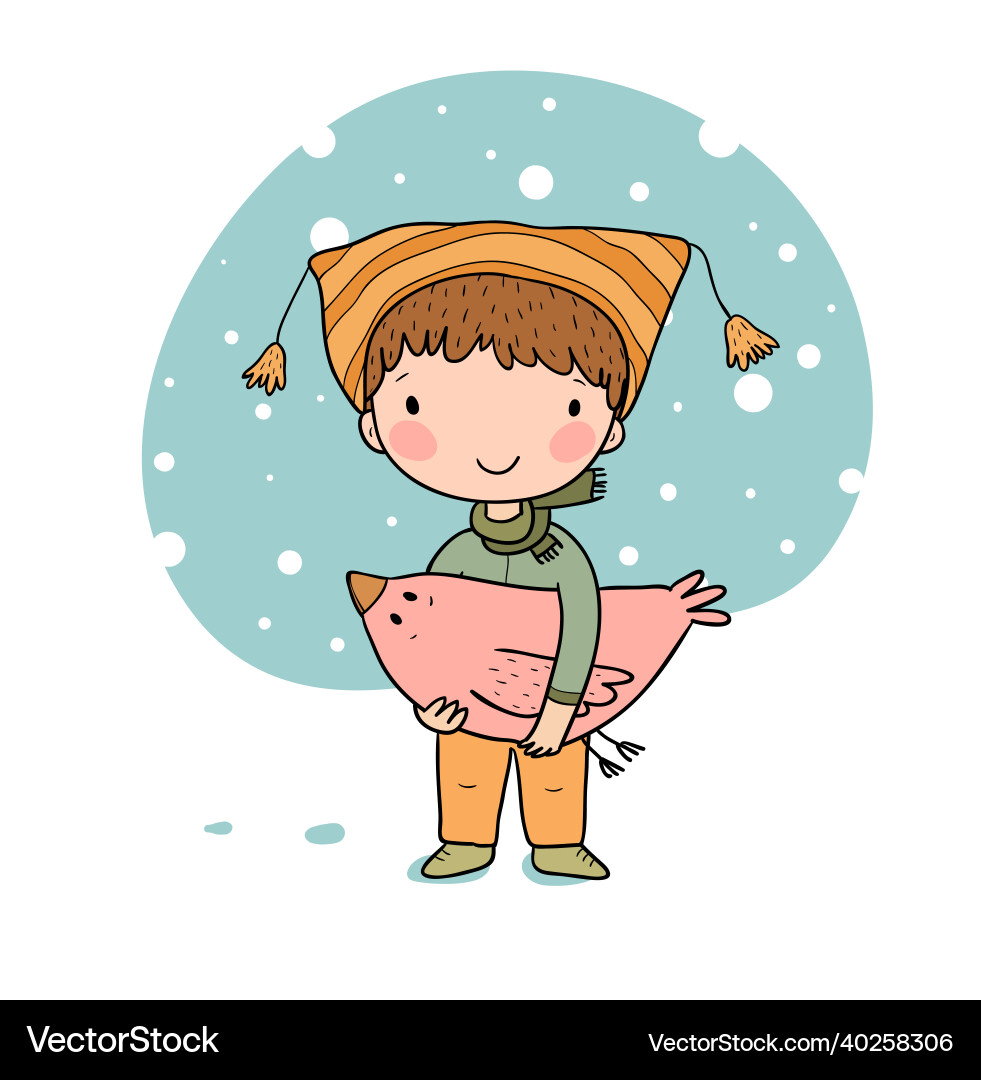 Cute little gnome fairytale character funny boy Cute little gnome fairytale character funny boy vector image