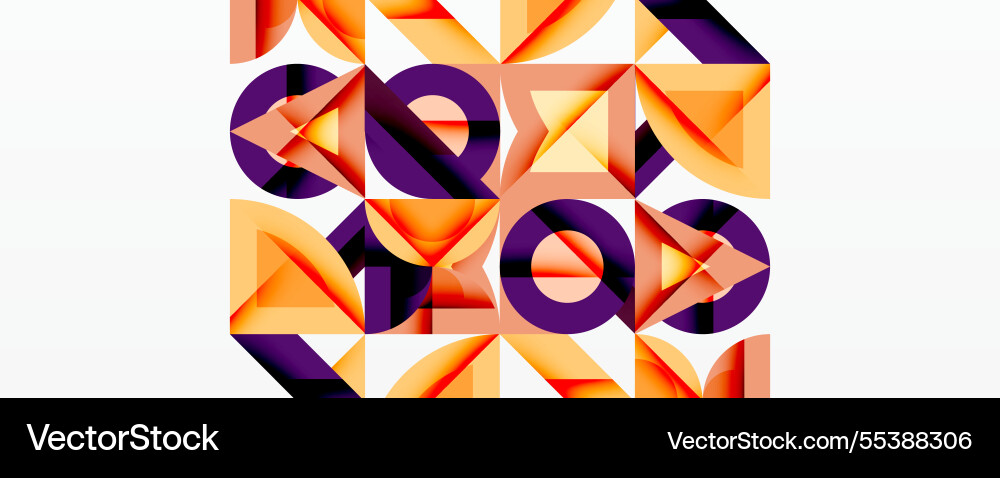 Minimal geometric abstract background circle Minimal geometric abstract background circle vector image