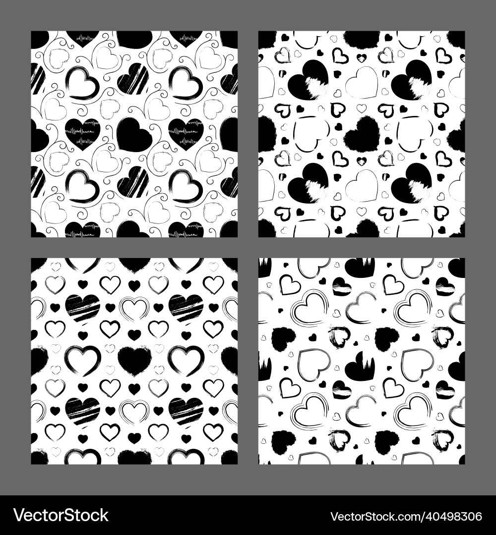 Seamless pattern with hearts Seamless pattern with hearts vector image