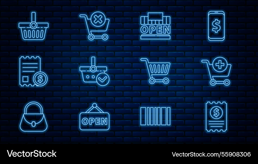 Set line paper check and financial add Set line paper check and financial add vector image