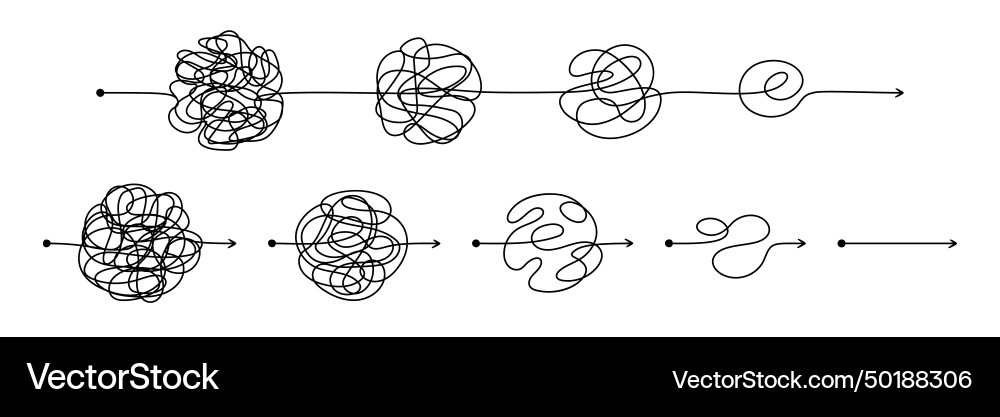 Simplifying process confused complicated way from Simplifying process confused complicated way from vector image