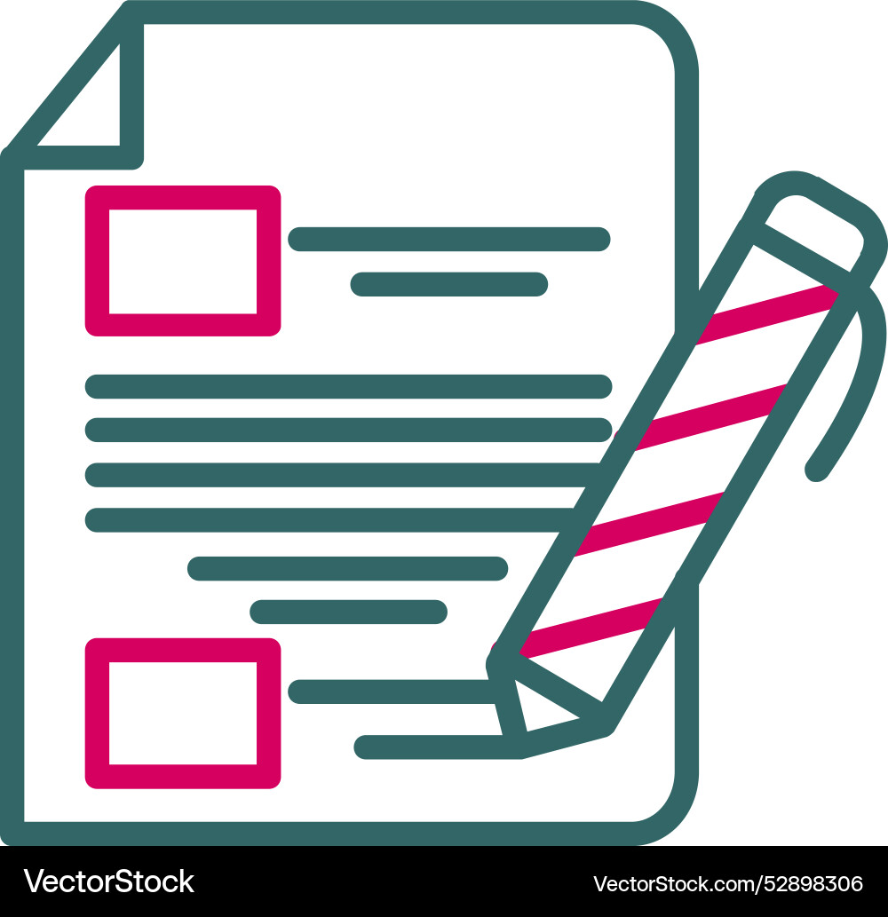 Write icon design Vector Image