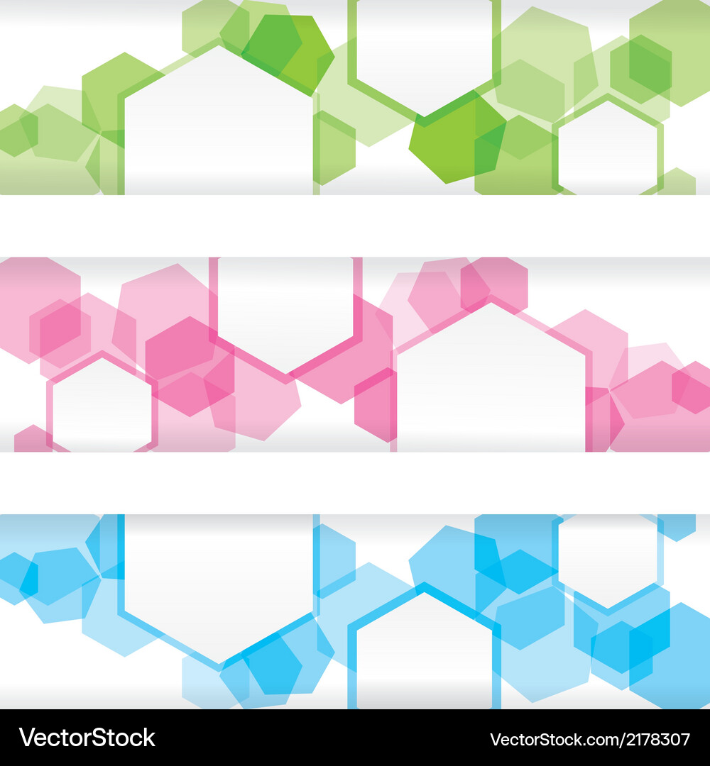 Abstract colorful banner with forms of empty frame Vector Image