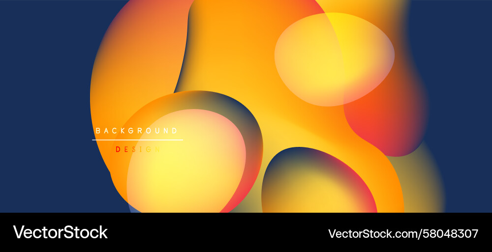 Abstract Colorful Overlap Vector Image