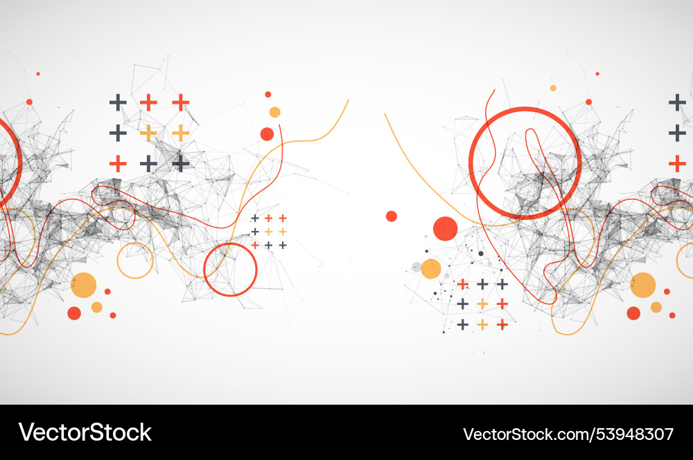 Abstract polygonal background with connecting Abstract polygonal background with connecting vector image