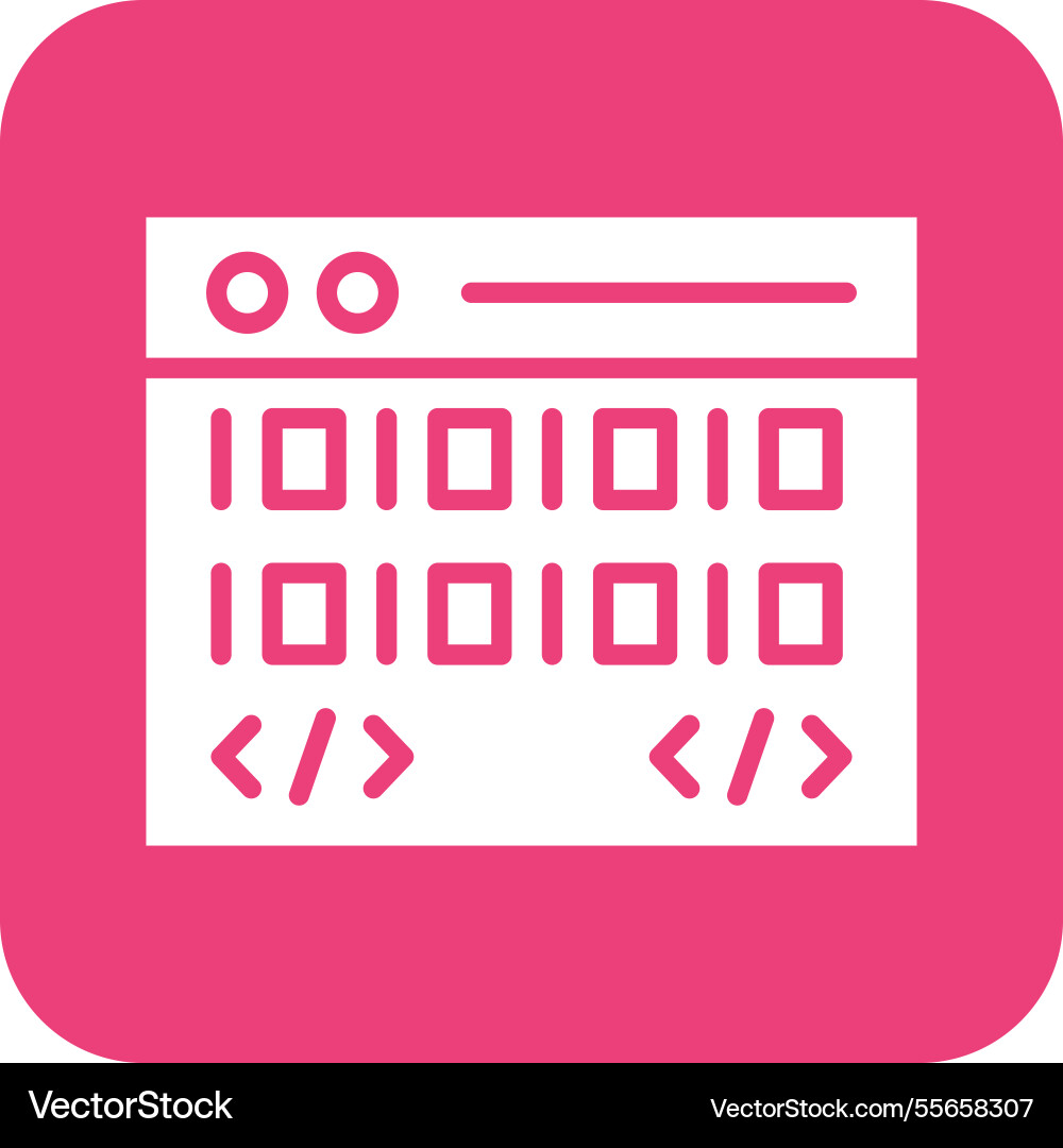 Coding icon design Vector Image