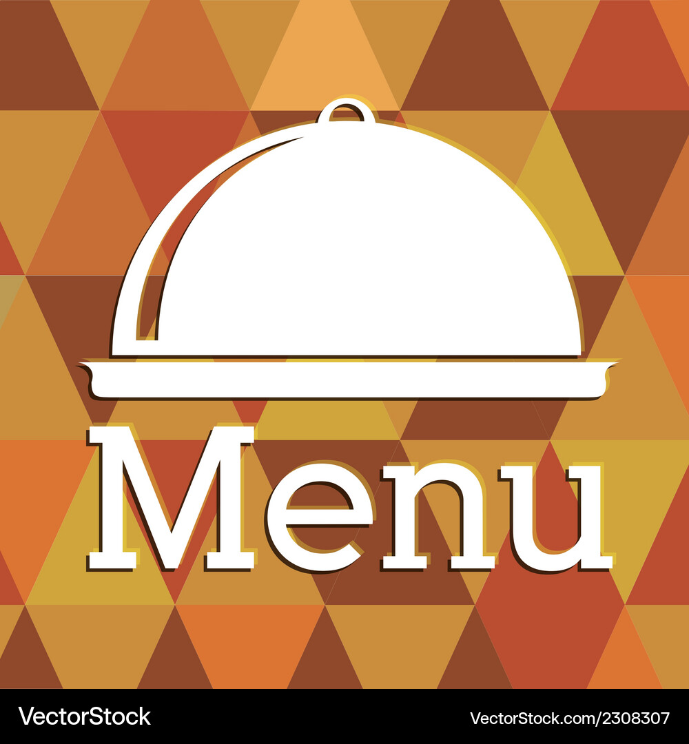 Menu design over abstract background Vector Image