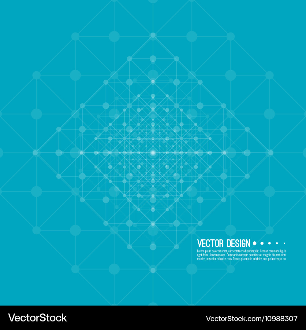 Particle Network Abstract vector image