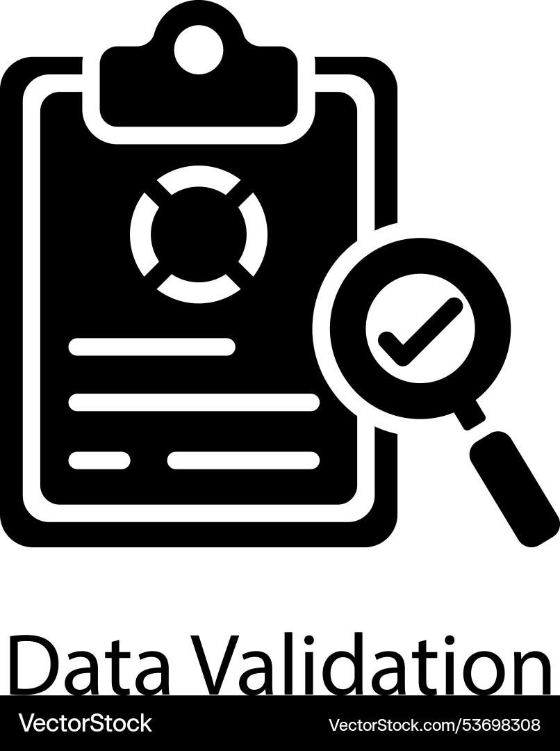 Data validation vector image