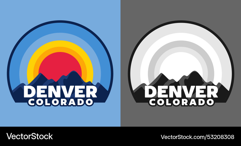 Denver colorado vereinigte Zustände von america Denver colorado vereinigte Zustände von america vektorbild
