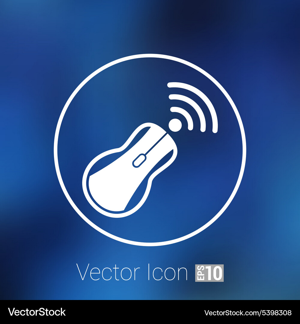 Wireless mouse button web icon tool click Vector Image
