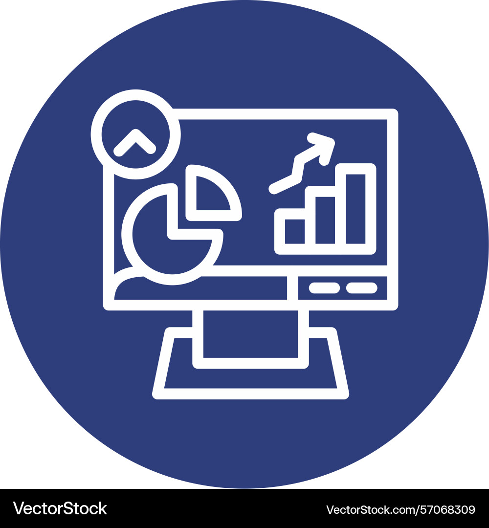 Session duration line circle style icon design Vector Image