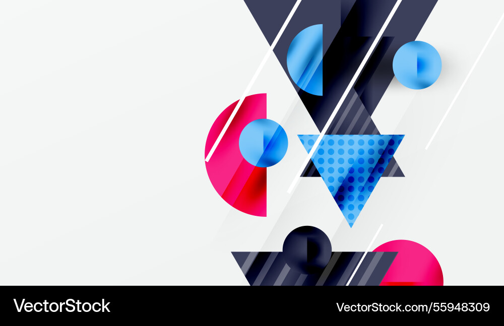 Sleek abstract background - layered triangles Vector Image