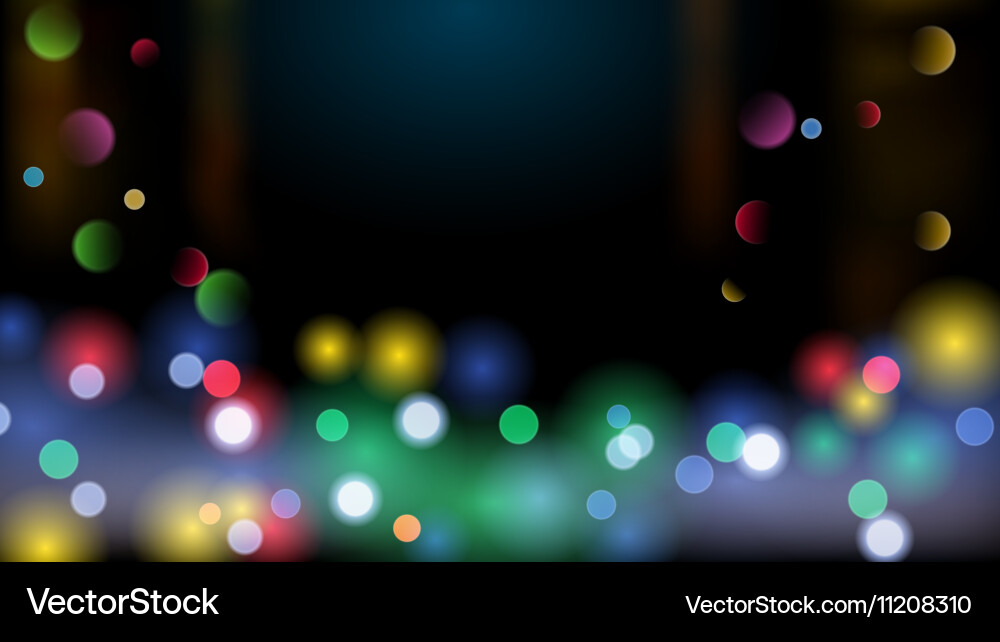 Abstract background with bokeh effect vector image