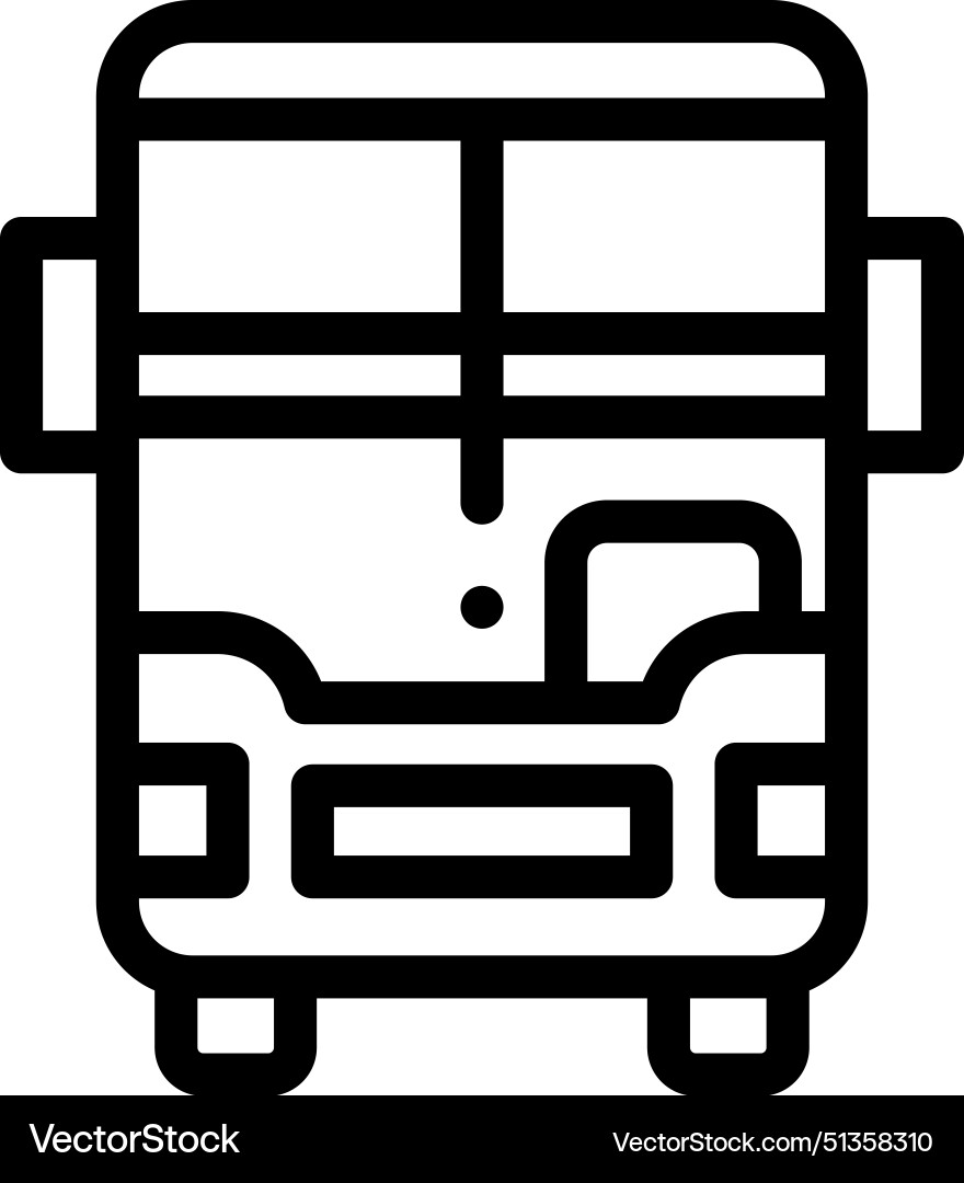 Automobile icon thin linear style design isolated Automobile icon thin linear style design isolated vector image